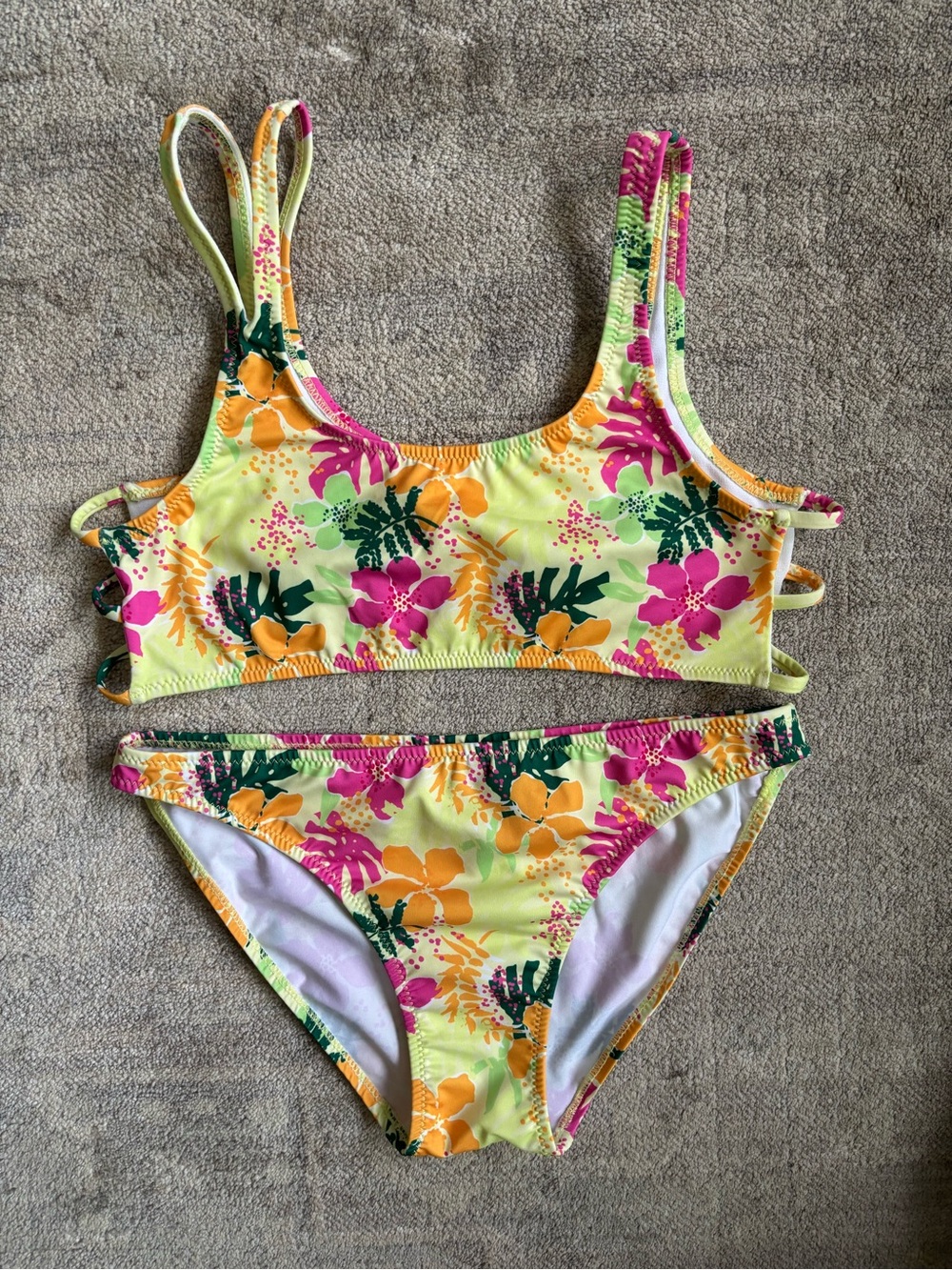 Zara Yellow Floral Bikini set